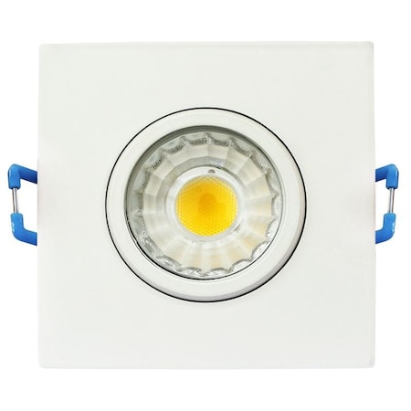 Westgate SDL3S-ADJ-40K-WH3" SQUARE ADJUSTABLE RECESSED LIGHT, 120V, 8W, 550LM, 2700K, CRI90, DIMMABLE SDL3S-ADJ-40K-WH